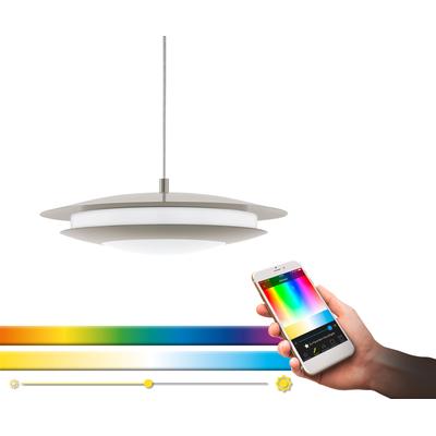 EGLO Pendelleuchte "MONEVA-C", grau (nickelfarben), Ø 40,5cm, Lampen, Hängeleuchte, EGLO CONNECT, Steuerung über APP + Fernbedienung Image