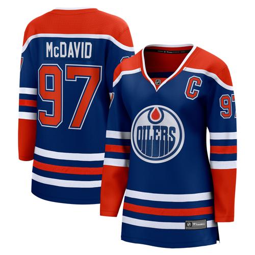 Connor McDavid Royal Edmonton Oilers Home Premier Breakaway-Spielertrikot für Damen von Fanatics