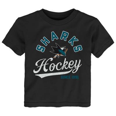 Schwarzes San Jose Sharks Take the Lead T-Shirt für Kleinkinder Image