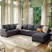 125'' Modern Large Upholstered Sectional Sofa,U-Shape Sofa Couch with Extra Wide Chaise,2 Colors