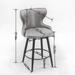 Chairs Swivel Bar Stool Chair Metal Legs (Set of 2)