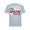 Wild Bobby I m Snow Cute Ugly Christmas Sweater Toddler Crew Graphic Tee Light Blue 4T