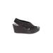 Pedro Garcia Wedges: Gray Print Shoes - Women's Size 37 - Open Toe