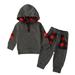 Durtebeua Baby Boy Clothes Toddler Outfit Long Sleeve Hoodies Sweatshirt Pants Outfit Set Sweatsuit Fall Clothes 2-3 Years