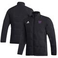 Men's adidas Black Washington Huskies Midweight Full-Zip Jacket