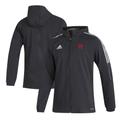 Men's adidas Black Rutgers Scarlet Knights Tiro 21 Full-Zip Windbreaker Jacket