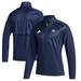 Men's adidas Navy Georgia Southern Eagles Sideline Quarter-Zip Pullover Top