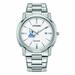 Men's Citizen Watch Silver RWU Hawks Eco-Drive White Dial Stainless Steel