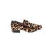 Sam Edelman Flats: Loafers Chunky Heel Casual Tan Leopard Print Shoes - Women's Size 7 - Almond Toe