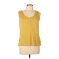 J by Joie Tank Top Yellow Scoop Neck Tops - Women's Size Large