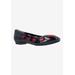 Women's True Love Casual Flat by J. Renee in Black Red (Size 7 1/2 M)