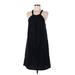 Gap Casual Dress - Mini Halter Sleeveless: Black Print Dresses - Women's Size 6