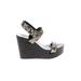 MICHAEL Michael Kors Wedges: Black Snake Print Shoes - Women's Size 40