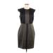 Marc New York Andrew Marc Casual Dress - Sheath: Gray Color Block Dresses - Women's Size 8