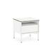 Calligaris York Nightstand w/ 1 Drawer & Open Compartment Metal in White | 20.13 H x 19.75 W x 18.63 D in | Wayfair CS607507609409409C00000