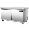 Maxx Cold Double Door Undercounter Refrigerator, 14.1 cu. ft. Storage Capacity, in Stainless Steel in Gray/White | 38.3 H x 61 W x 30.3 D in | Wayfair