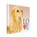 Trademark Fine Art Cocker Spaniel Love On Canvas by Tomoyo Pitcher Canvas Art Canvas in Blue/Brown/Red | 14 H x 14 W x 2 D in | Wayfair