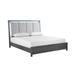 Darby Home Co Aashis Solid Wood Standard Bed Wood & /Upholstered/Polyester in White | 58 H x 63.8 W x 81.8 D in | Wayfair