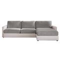 Sure Fit Box Cushion Sectional Slipcover Polyester in Gray | 8 H in | Wayfair 29929600073