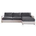 Sure Fit Box Cushion Sectional Slipcover Polyester in Gray | 8 H x 32 W in | Wayfair 29929600066