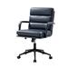 Wade Logan® Anagrace Leather Upholstered Swivel Tilt Task Office Chair Upholstered in Gray | 38 H x 23.5 W x 27.5 D in | Wayfair