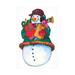 The Holiday Aisle® Snowman w/ Presents On Canvas by Wendy Edelson Canvas Art Canvas | 16 H x 24 W x 2 D in | Wayfair