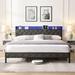 Brayden Studio® Coira Metal Platform Bed Upholstered/Metal in Gray | 42.02 H x 77.82 W x 86.32 D in | Wayfair 4F32314631B248EE9FD0891AB12939D5