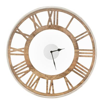 Costway 16 / 20 Inch Silent Wall Clock with Classic Frame and Classic Roman Number-16 Inch