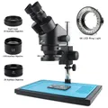 Ingrandimento del microscopio Stereo binoculare industriale 3.5x-90x + 56 luci a LED regolabili riparazione professionale della saldatura del telefono