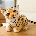 24-34CM Artificial Tiger Plush Toy King Of The Forest Animal Black And White Striped Doll Children's