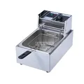 10L Stainless Steel Commercial Electric Deep Fryer Stove Single Cylinder Smokeless Chicken Dough