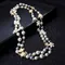 Accessori donna coreana di lusso con perle lunghe a catena lunga con catena a doppio strato