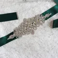 Women's belt Crystal Wedding Belts Satin Rhinestone Wedding Dress Belt Wedding Accessories Bridal