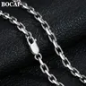 BOCAI Echt Reine s925 Silber Schmuck 4 5 MM Kreuz Kette Mode Herrschsüchtige 2023 Trendy Dicken Stil