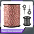 100/500M Roll Electric Fence Rope Rope Polywire with Steel Poly Rope for Horse Animal Fencing Ultra