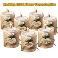 10/20/30/50Pcs Wedding Bridal Shower Favors Candles for Guests Gift Wedding Wooden Tealight Candle