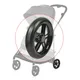 Stroller Rear Wheel For Melio 2/3 Carbon Pushchair Whole Back Wheel With Tire Frame Shaft Baby Buggy