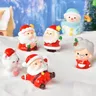 Decorazione natalizia babbo natale pupazzo di neve Figurine fata miniature natalizie Figurine regali