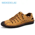 MIXIDELAI New Summer scarpe Casual comode mocassini scarpe da uomo scarpe in pelle crosta di qualità