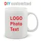 Fai da te personalizzato 350ML 12oz tazza di ceramica stampa immagine foto LOGO testo personalizzato