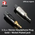 NEUTRIK's REAN jack 3.5mm spina Stereo per cuffie 1/8 "guscio in metallo placcato oro nichel Pin