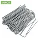 Garden Stakes Galvanized Landscape Staples U-Type Turf Staples for Artificial Grass Rust Proof Sod