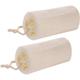 Natural Loofah Sponge (2 Pack) 5â€œ Natural Loofah Exfoliating Body Scrubber Organic Egyptian Loofa Eco Friendly 100% All Natural luffa Cleaning for Deep Clean Skin Care Bath Spa Shower Men Women