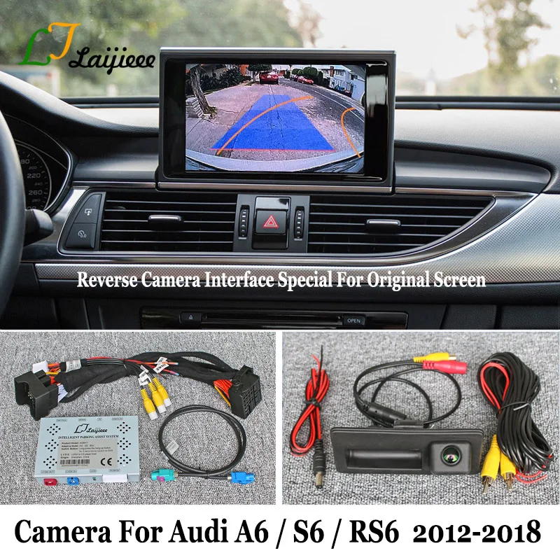 Für Audi A6 S6 RS6 C7 2012 ~ 2018 Original Bildschirm Plug und Play HD Nachtsicht Einparkhilfe Vorne rückansicht Backup Reverse Kamera Image