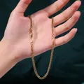 Vonmoos Edelstahl Halskette 14 Karat vergoldeten Schmuck für Frauen Halskette Mann Paar Halskette
