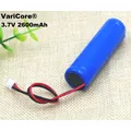 1PCS VariCore 3.7V/ 4.2V 2600 mAh 18650 lithium-ion Rechargeable Battery Pack Negative wire+PCB For