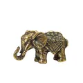 Copper Lucky Elephant Small Ornaments Brass Blessing Elephants Miniature Figurine Antique Bronze