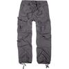 Cargohose BRANDIT "Brandit Herren Vintage Cargo Pants", Herren, Gr. S, US-Größen, grau (charcoal), 100% Baumwolle, loose fit, Hosen
