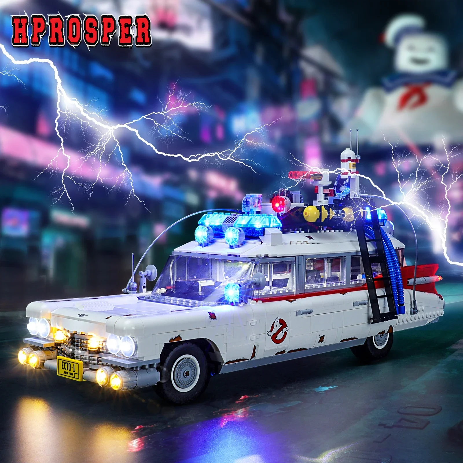 Hprosper 5 V LED-Licht für Lego 10274 Creator Expert Ghostbusters Konfiguration dekorative Lampe (nicht im Lieferumfang enthalten) Image