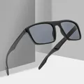 Herren polarisierte Sonnenbrille coole Junge UV-Schutz Rechteck Sonnenbrille Sport Angeln Brillen